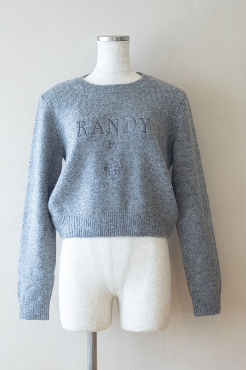 バックレースアップニットトップス