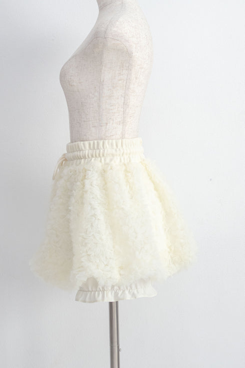 チュールバルーンミニスカート