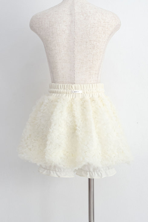 チュールバルーンミニスカート