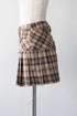 フェイクドッキングプレイドミニスカート