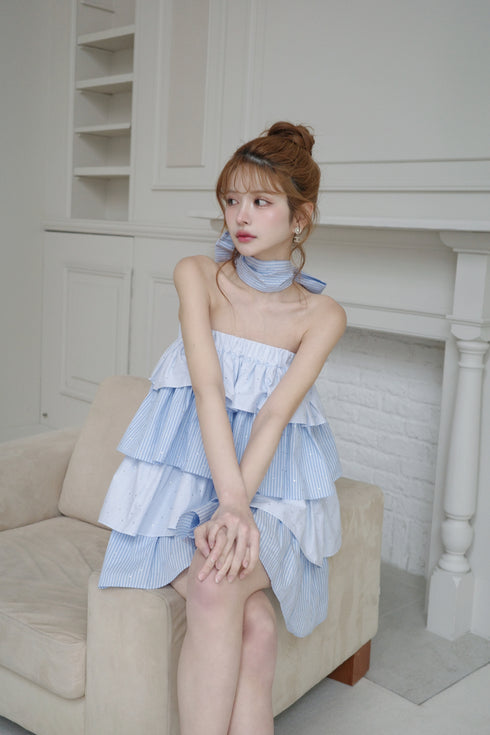 2wayシャツティアードワンピース