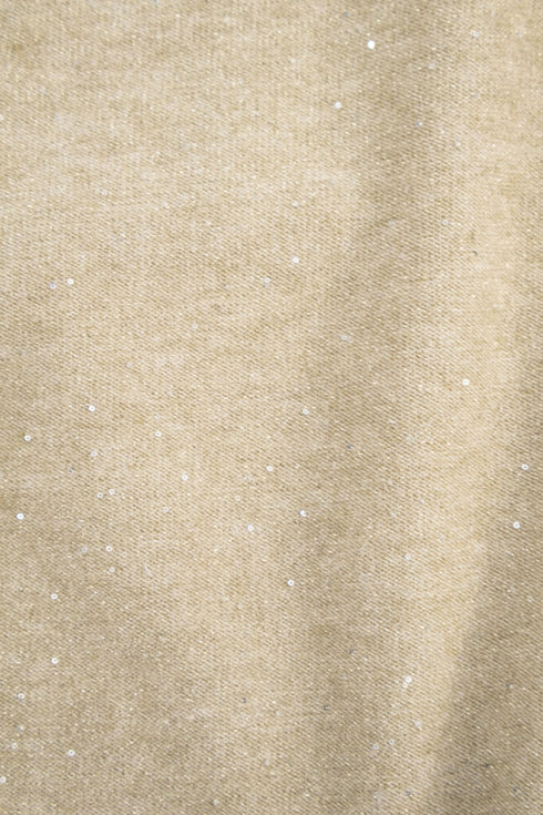 バックルラメニットカーディガン