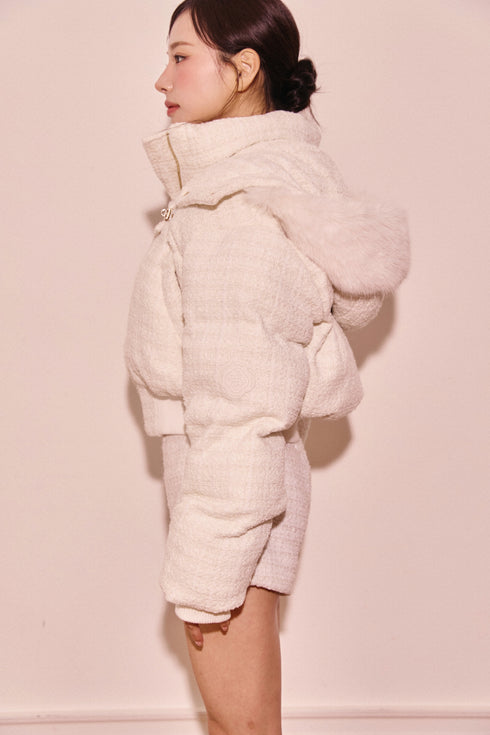 ベロアツイードショートパンツ