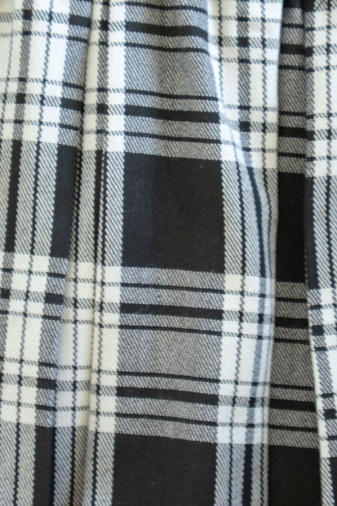 カービーニットチェックドッキングワンピース