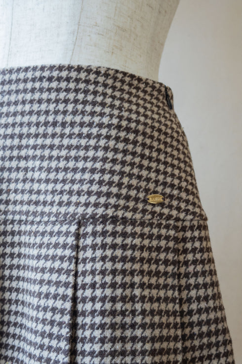 千鳥柄ボックスプリーツスカート