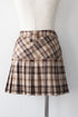 フェイクドッキングプレイドミニスカート