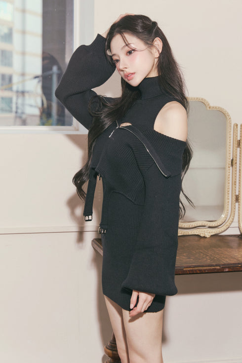 ガーターニットアンサンブル