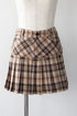 フェイクドッキングプレイドミニスカート