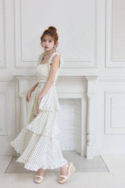 2wayドット柄セットアップ