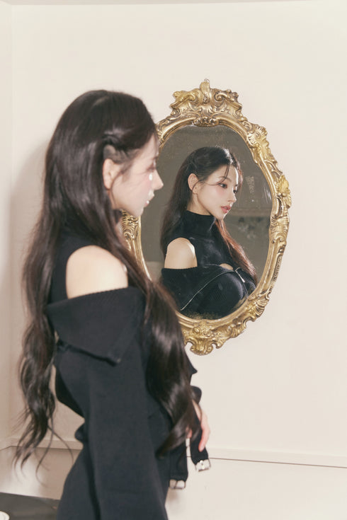 ガーターニットアンサンブル