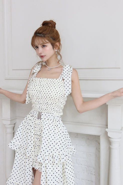 2wayドット柄セットアップ