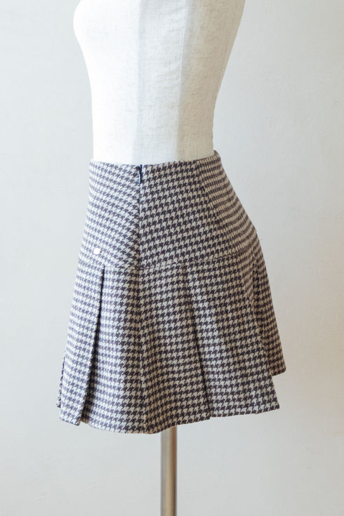 千鳥柄ボックスプリーツスカート