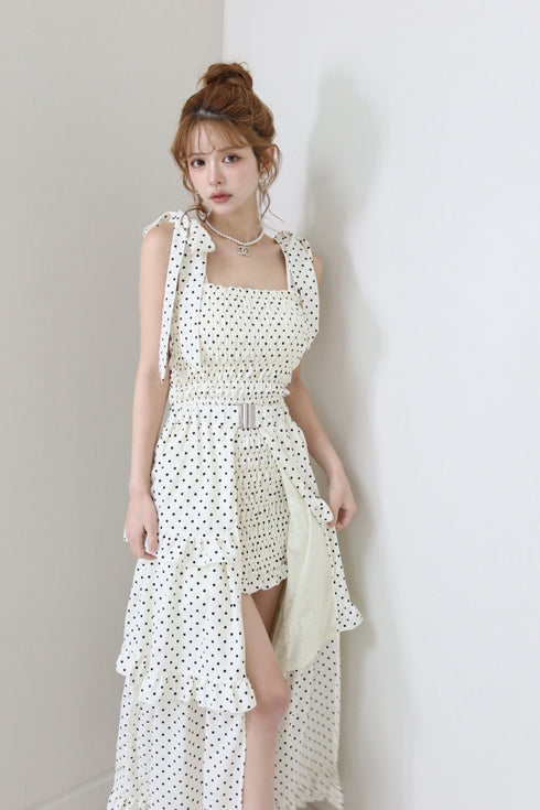 2wayドット柄セットアップ