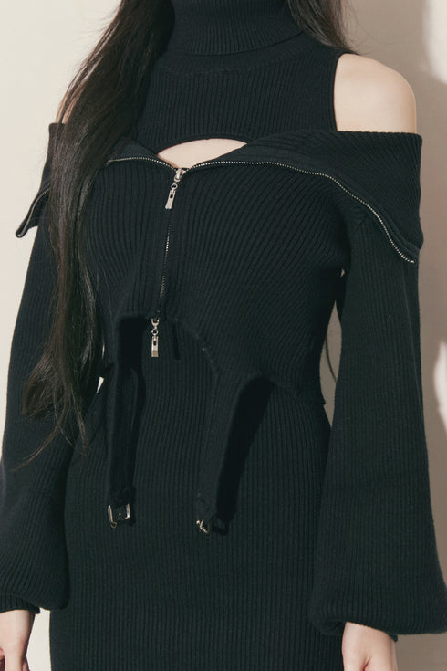 ガーターニットアンサンブル