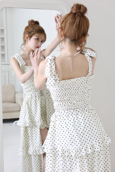 2wayドット柄セットアップ