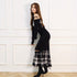 String core plaid dress