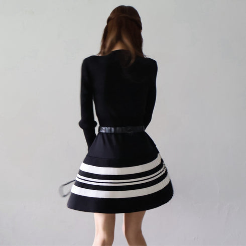 Bicolor rich dress