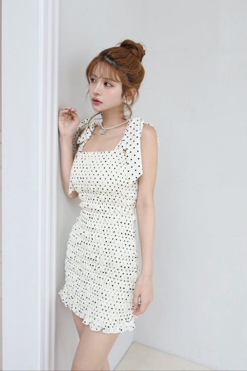 2wayドット柄セットアップ