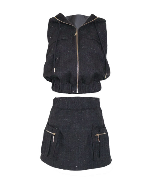 ツイードカーゴアメスリセットアップ