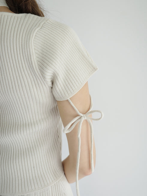 チェック柄ドッキングニットセットアップ