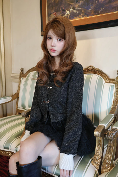 チュールバルーンミニスカート