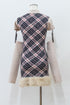 ベルテッドプレイドファーミニワンピース