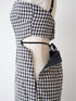Back open houndstooth ensemble
