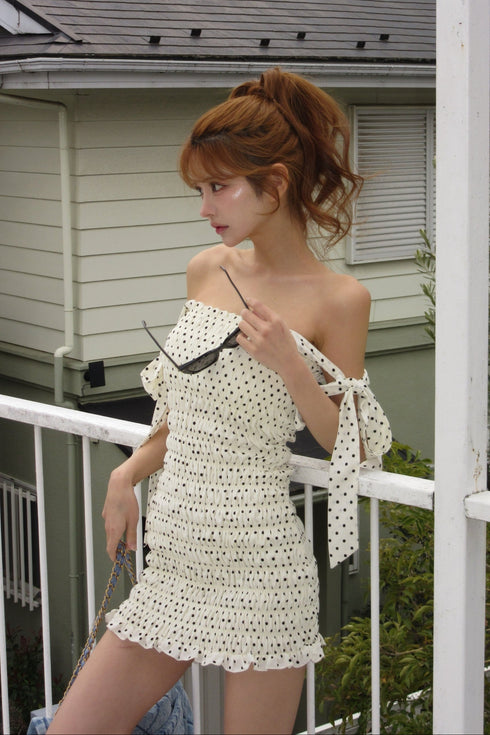 2wayドット柄セットアップ