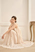 レーストリムプリーツロングワンピース