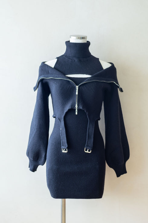 ガーターニットアンサンブル