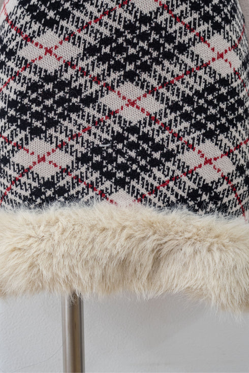 ベルテッドプレイドファーミニワンピース