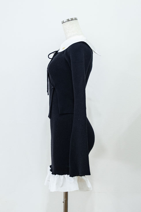 シャツドッキングベアニットアンサンブル