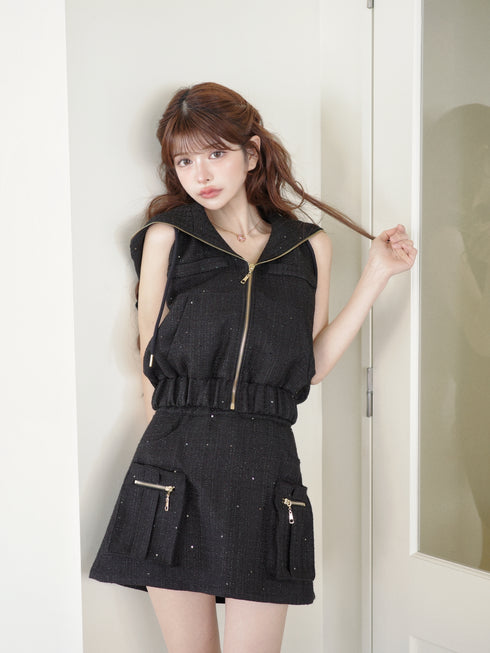 ツイードカーゴアメスリセットアップ