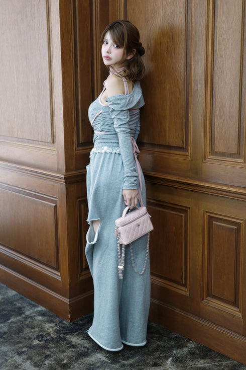 バイカラーストリング3ピースセットアップ