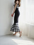 Gingham Check String Core Dress