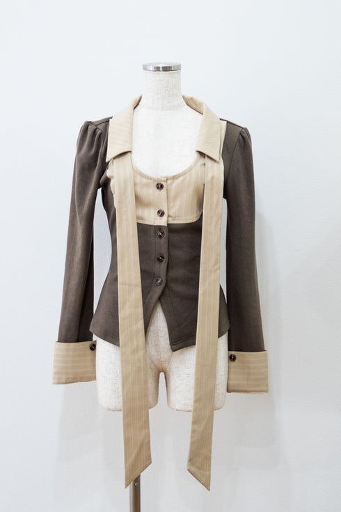 ピンストライププレッピーセットアップ