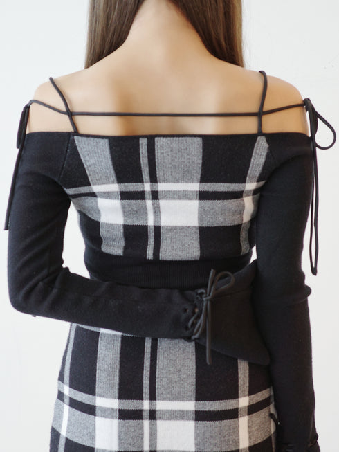 String core mini dress