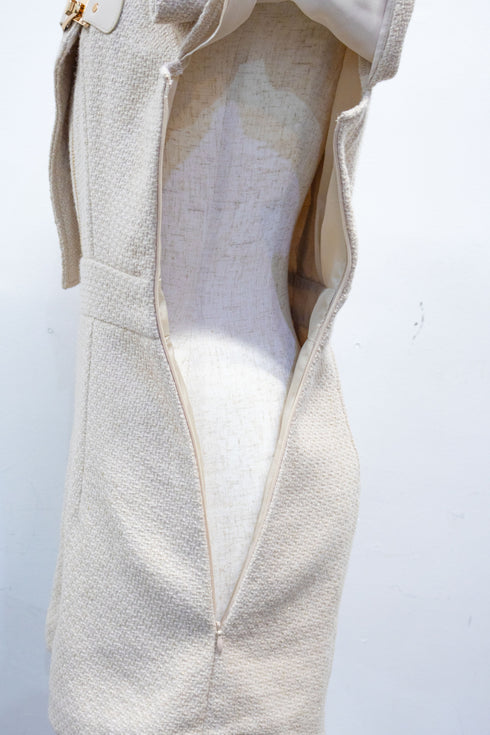 シアードッキングバックルツイードコンビネゾン