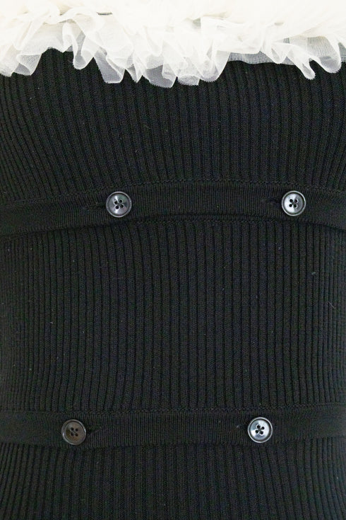 2wayチュールニットワンピース