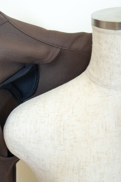 チェック柄バックルジャケットアンサンブル