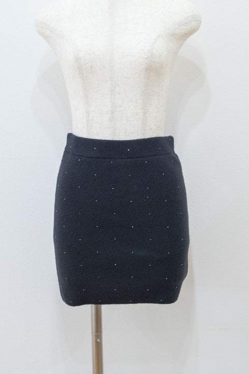 ビジューファーカーディガンセットアップ