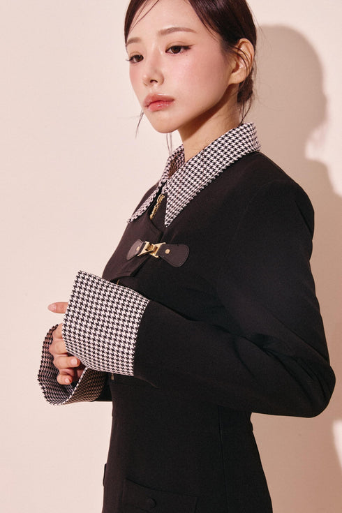 アシンメトリーバックルハウンドワンピース