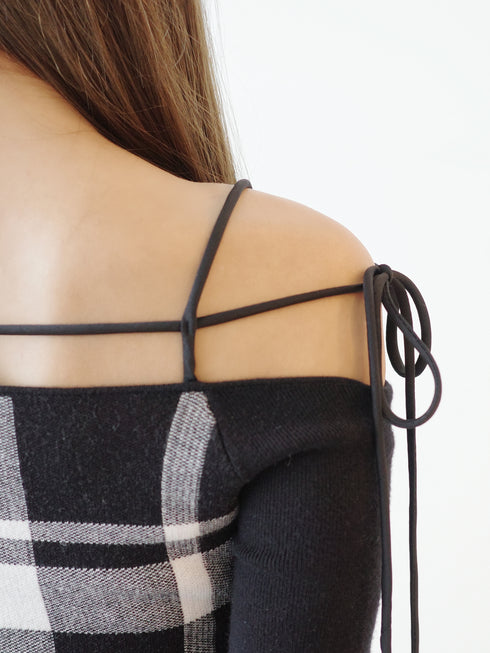 String core mini dress