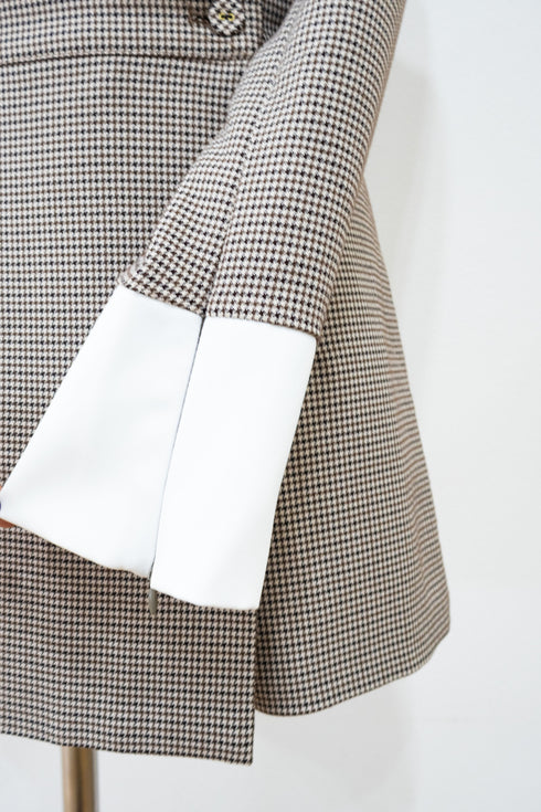 2wayバックルプレイドコンビネゾン