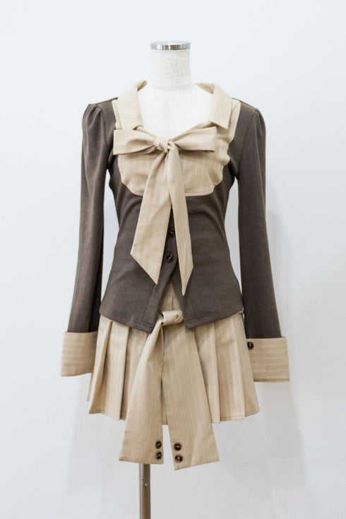 ピンストライププレッピーセットアップ