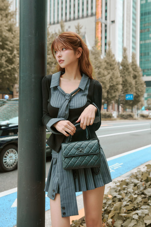 ピンストライププレッピーセットアップ