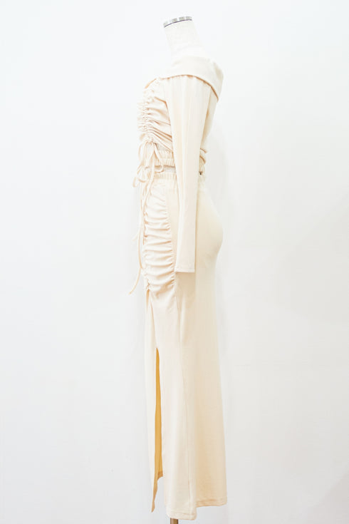 ドロストオフショルスウェットセットアップ