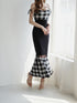 Gingham Check String Core Dress