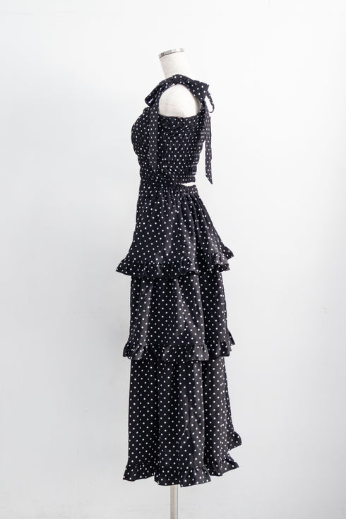 2wayドット柄セットアップ