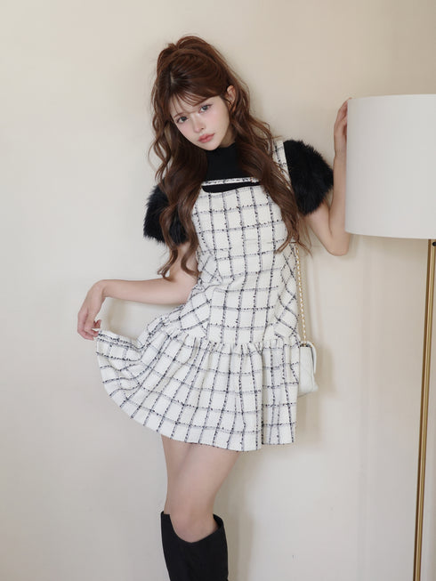 Étoile Check tweed ワンピース